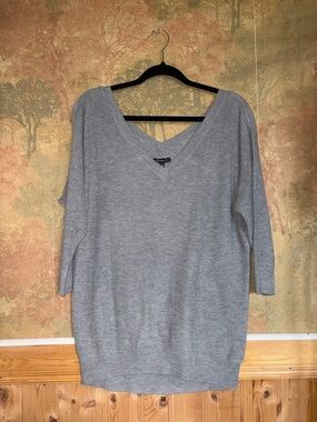 Dynamite ~ Gray Ribbed Sweater